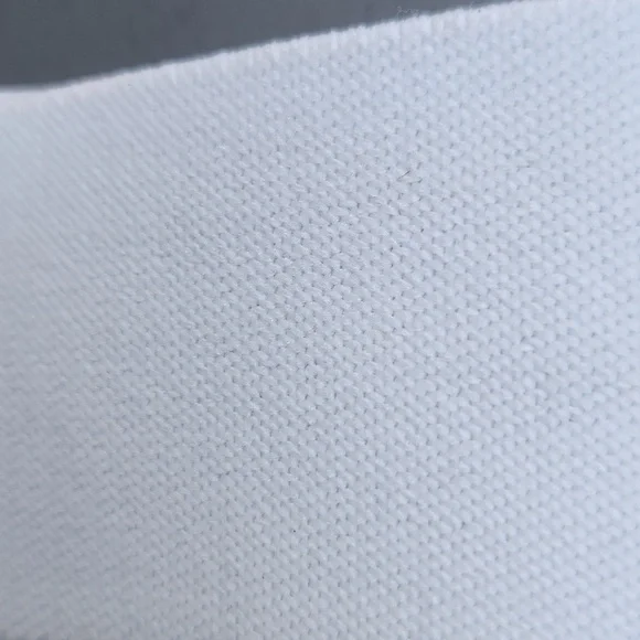 Vintage Motions East White Stretchy Belt With Gold Wooven Hardware - Picture 3 of 5